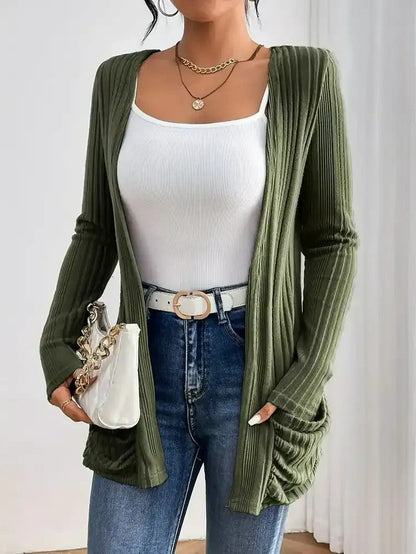 Cozy Oversized Open Front Cardigan for Women