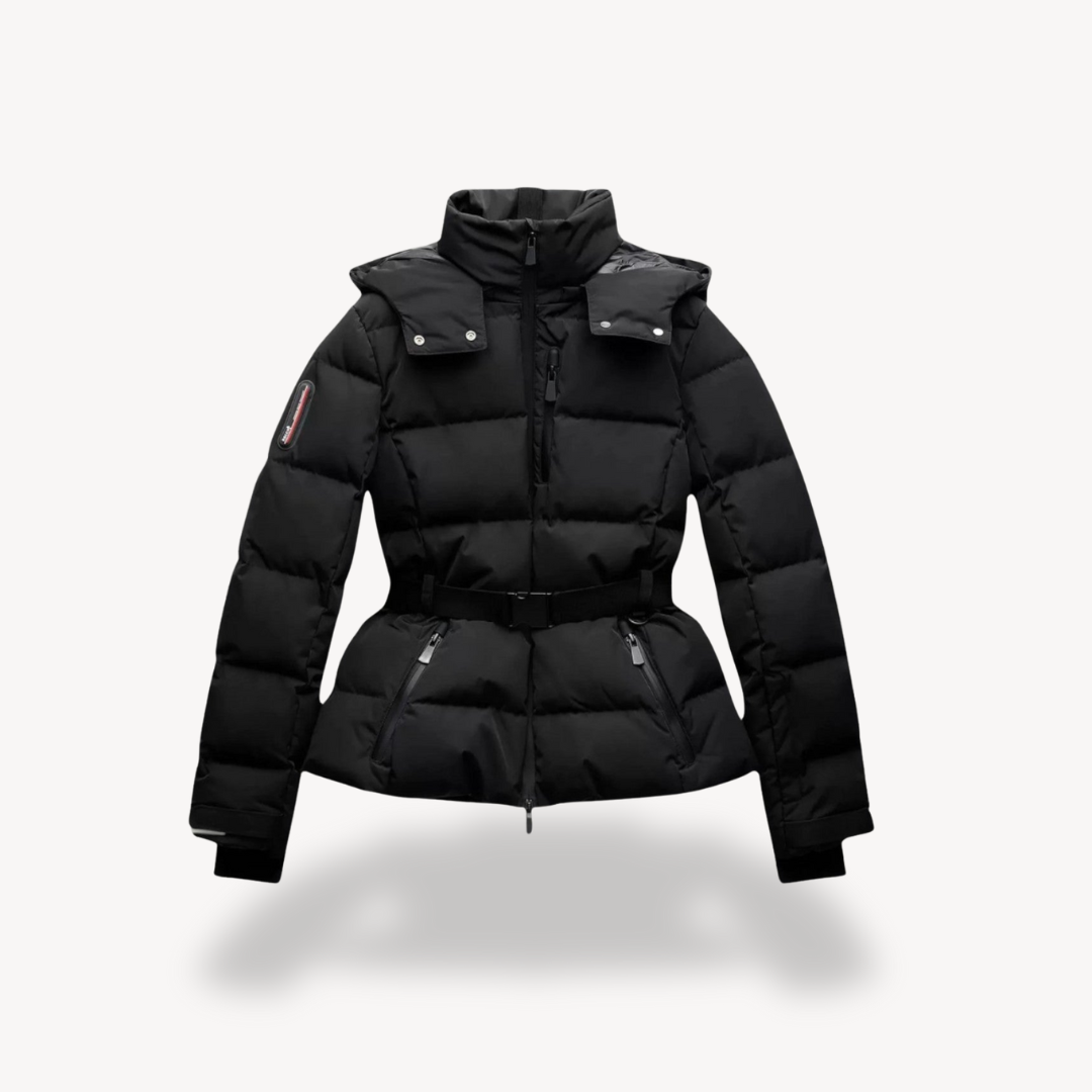 Warm Women's Padded Parka Jacket with Zip - Nocini