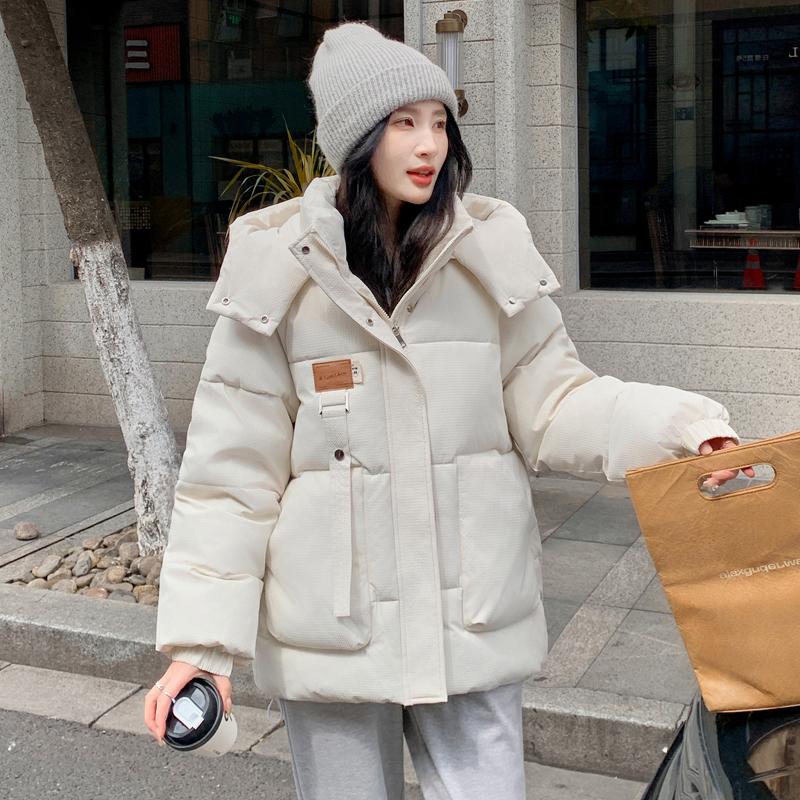 Warm Women's Down Filled Parka Coat with Hood