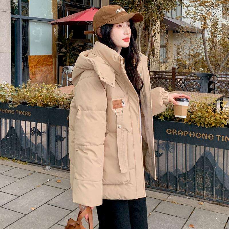 Warm Women's Down Filled Parka Coat with Hood