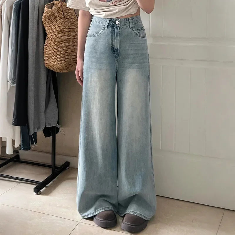 Loose Fit Women's Pants with Button Fly - Nocini