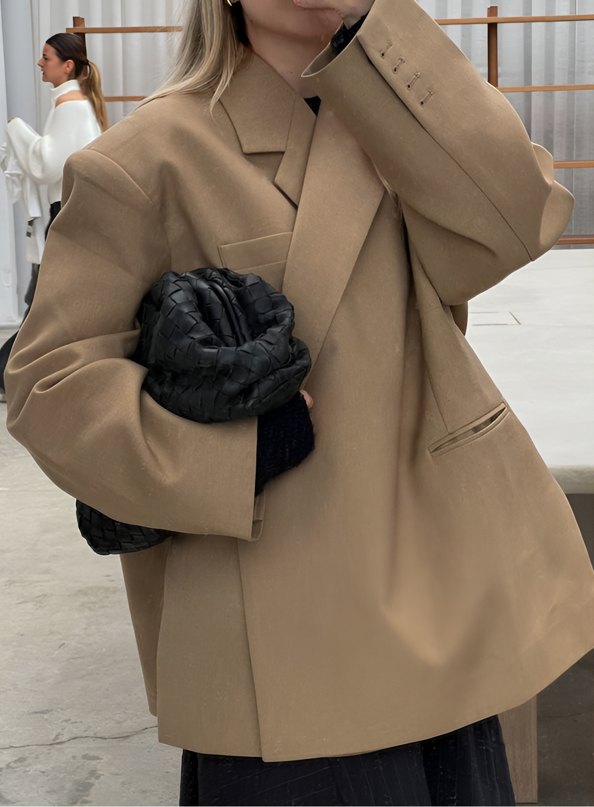 Ladies Classic Single Button Coat - Nocini