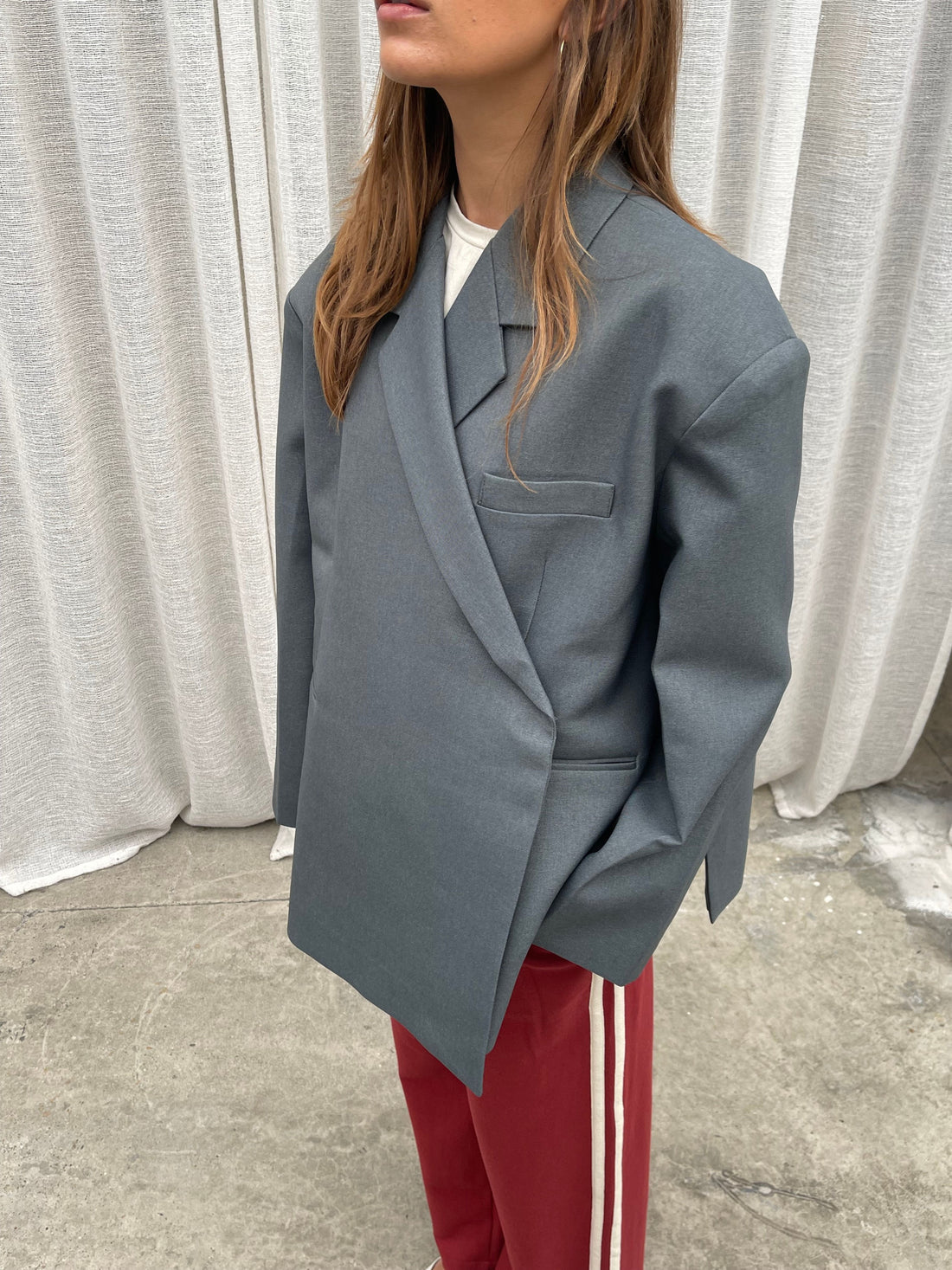 Ladies Classic Single Button Coat