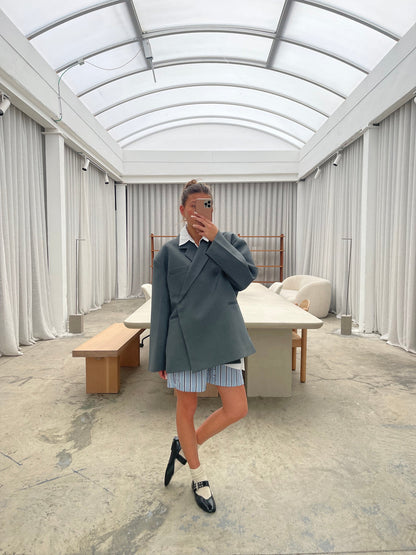 Ladies Classic Single Button Coat