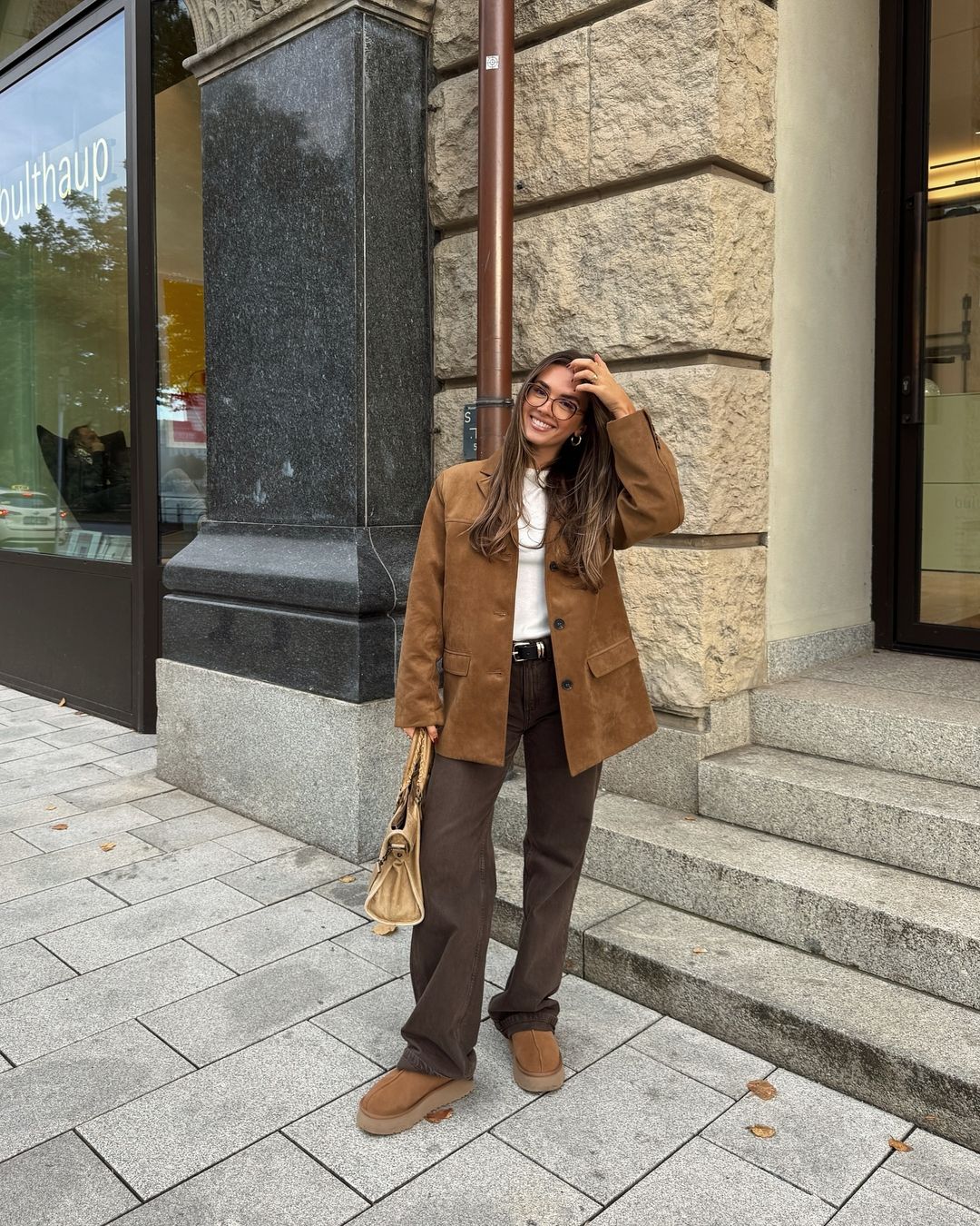 Ladies Classic Lapel Button Front Jacket