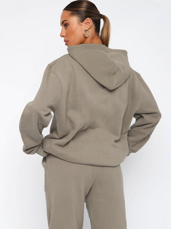 Ladies Comfortable Sweat Suit with Hoodie and Trousers