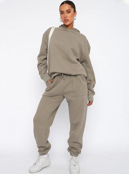 Ladies Comfortable Sweat Suit with Hoodie and Trousers