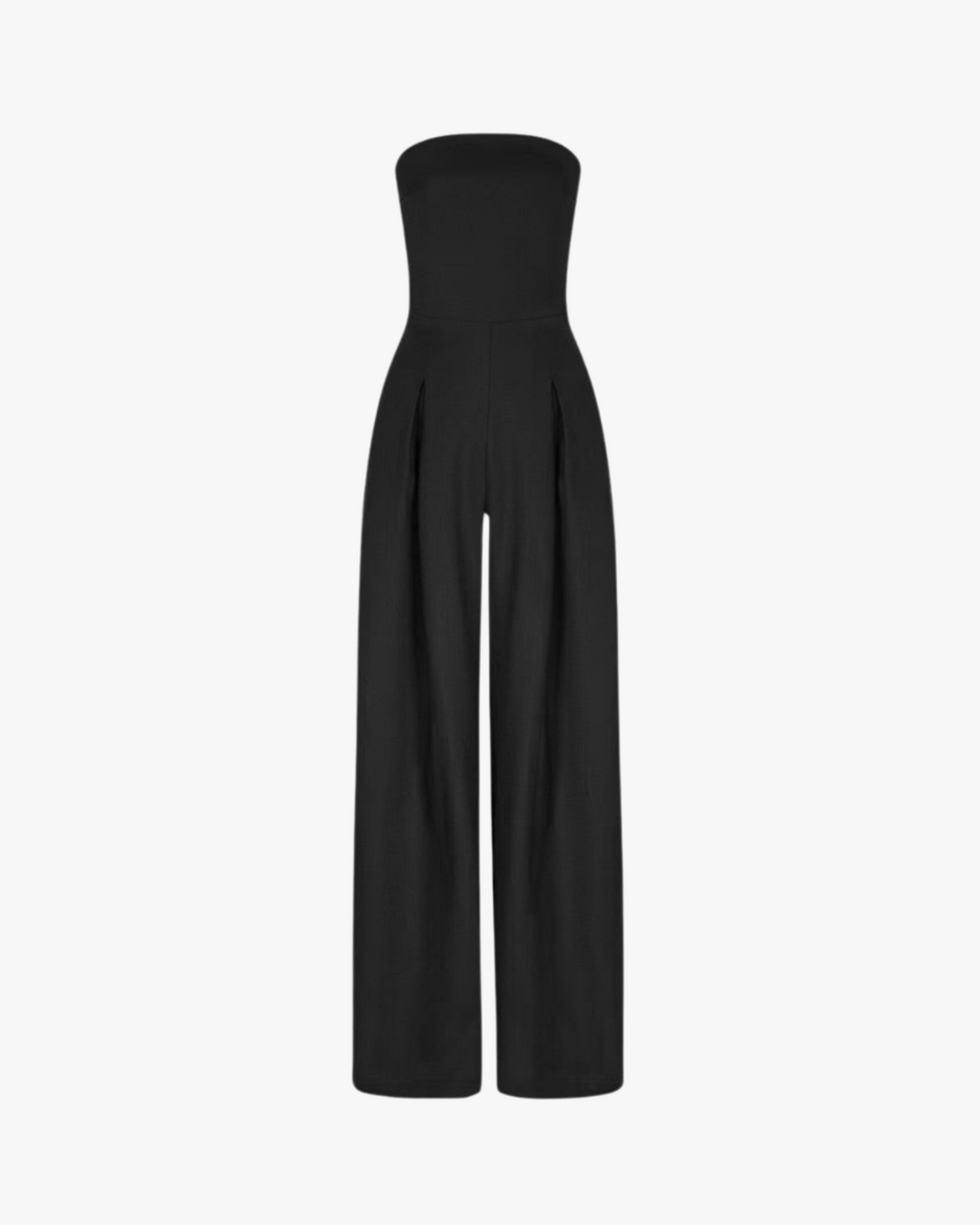 Sleeveless Women's Jumpsuit with Straight Leg Design