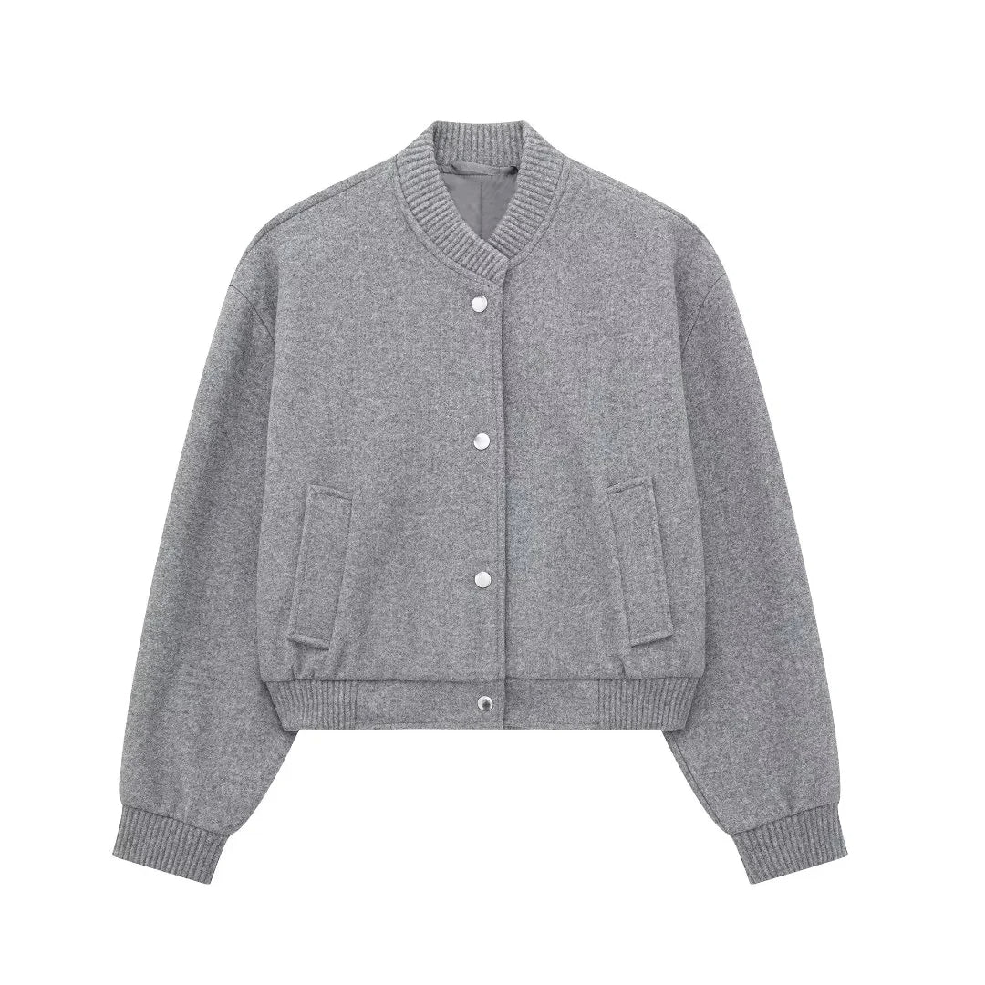Ladies' Short Zip Up Windbreaker Jacket