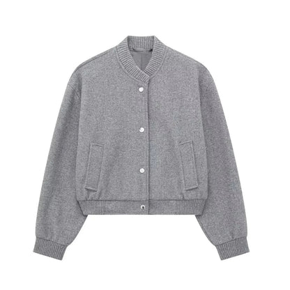 Ladies' Short Zip Up Windbreaker Jacket