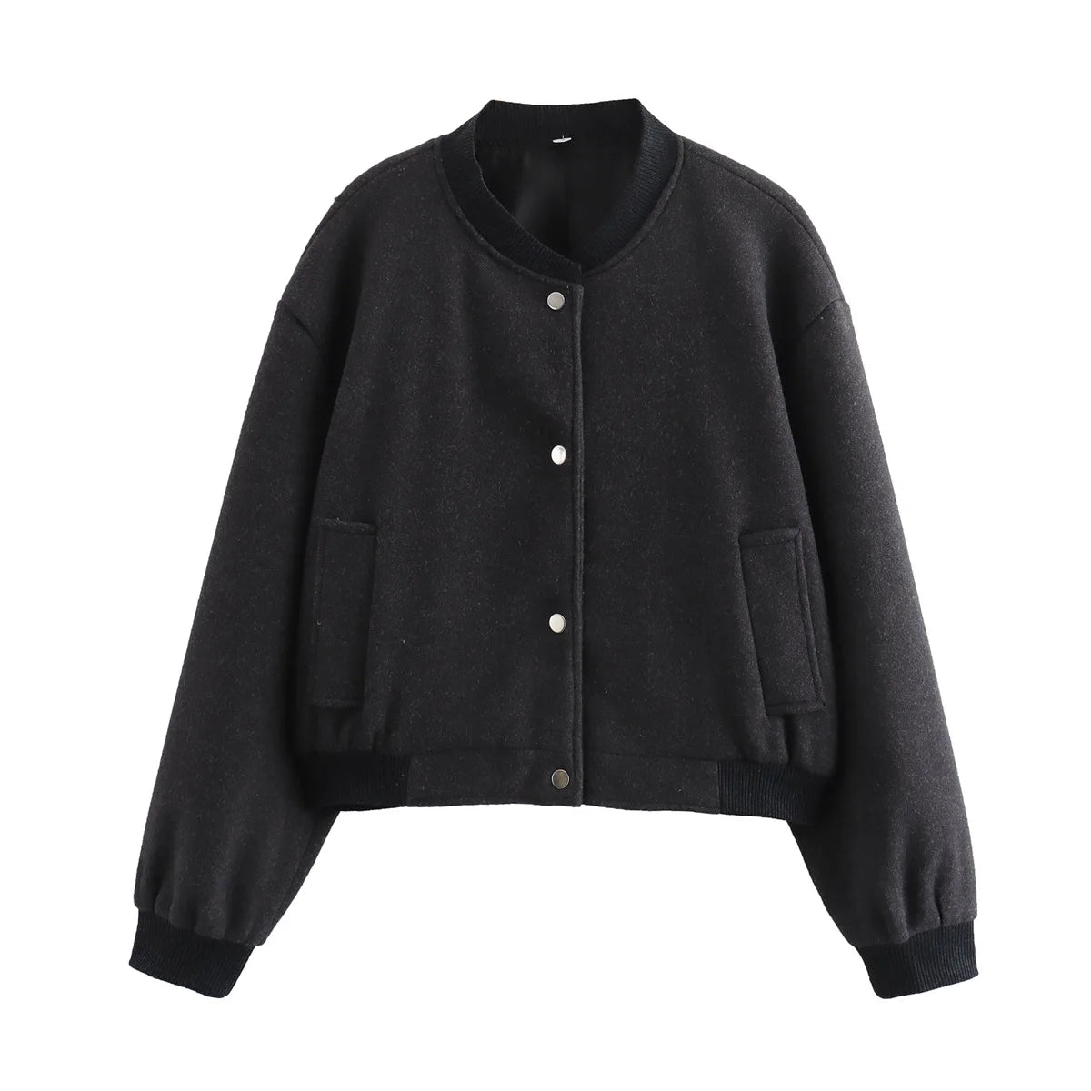 Ladies' Short Zip Up Windbreaker Jacket