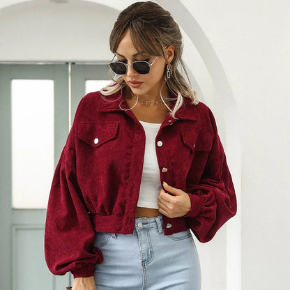 Women's Casual Zip Jacket with Side Pockets