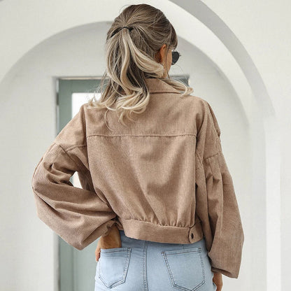 Women's Casual Zip Jacket with Side Pockets