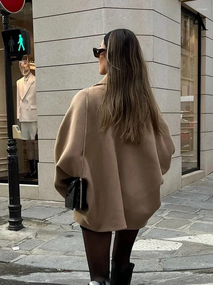 Ladies Classic Double Button Coat