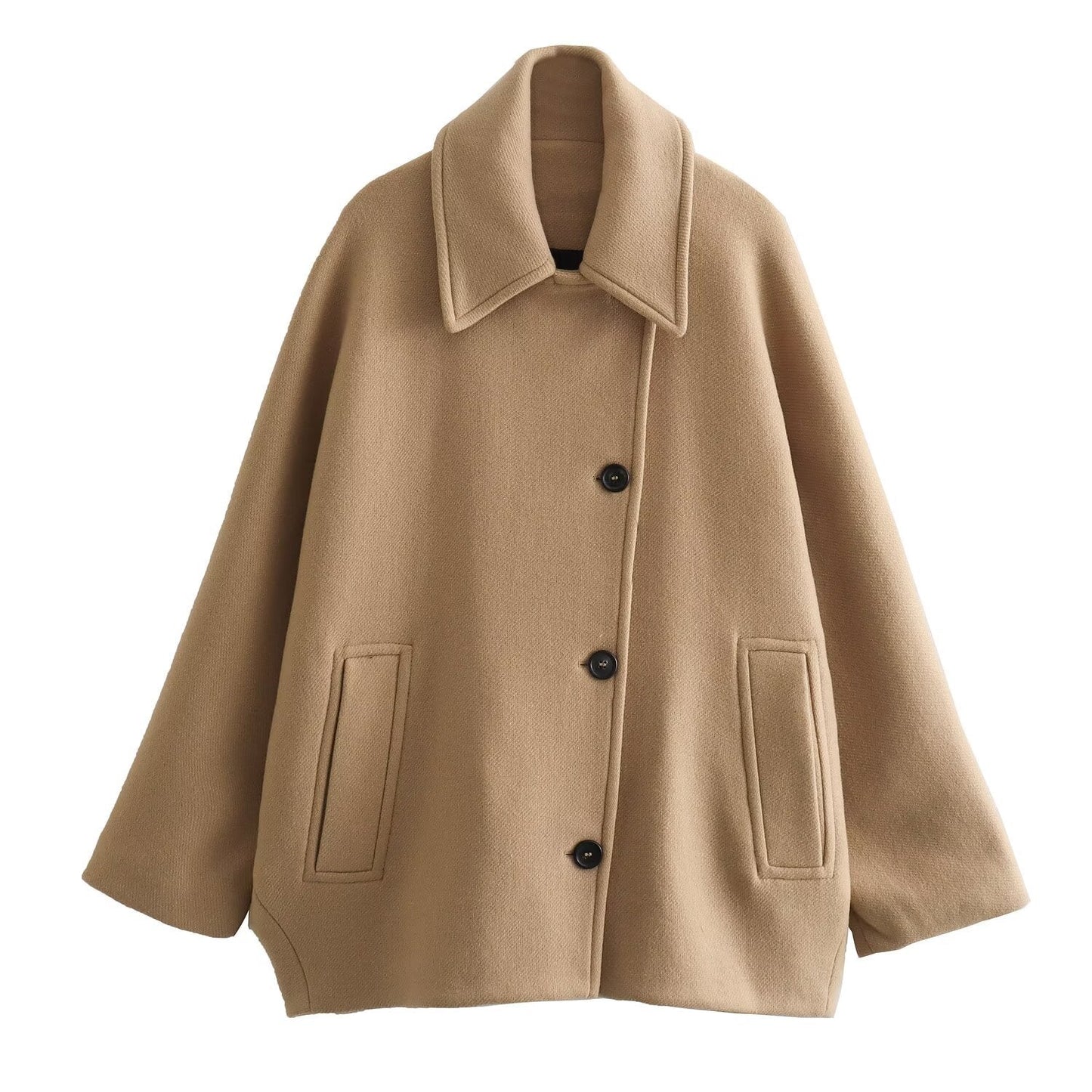 Ladies Classic Double Button Coat