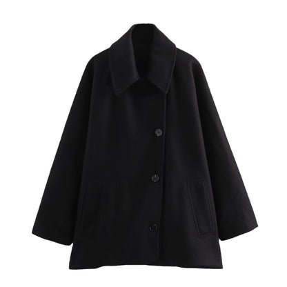 Ladies Classic Double Button Coat