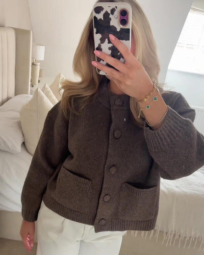 Women's Cozy Open Front Pocket Cardigan