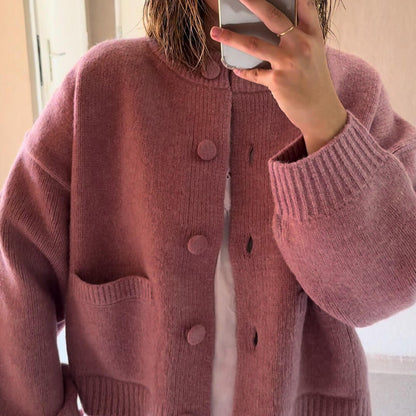 Women's Cozy Open Front Pocket Cardigan