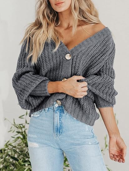 Feminine Open Front Long Sleeve Cardigan Sweater - Nocini