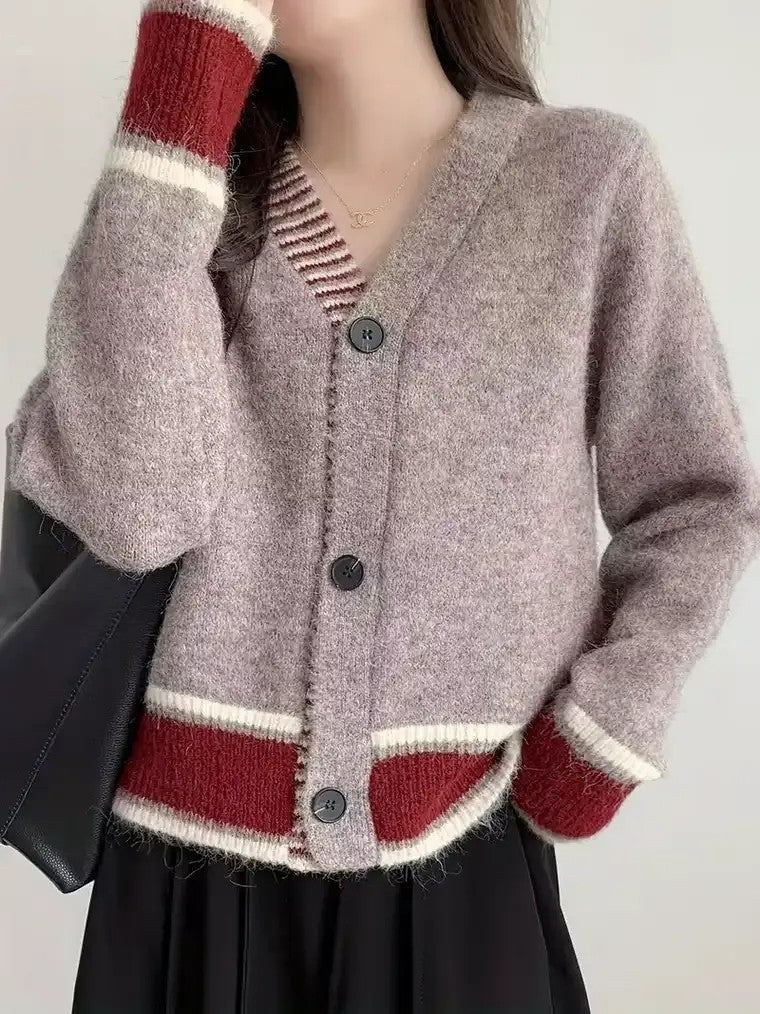 Classic Ladies Open Front Cardigan Sweater - Nocini