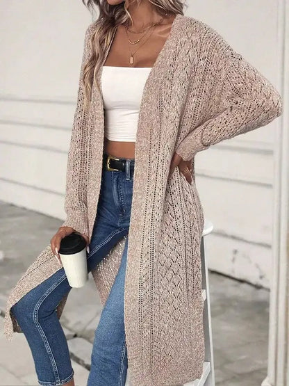 Ladies' Oversized Open Front Cardigan Sweater - Nocini