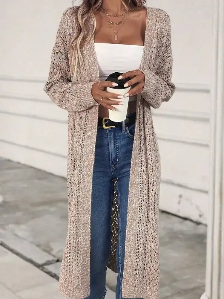 Ladies' Oversized Open Front Cardigan Sweater