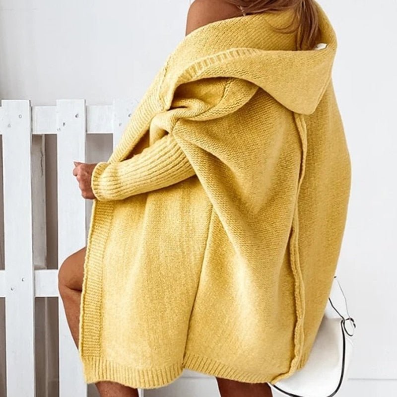 Women's Cozy Oversized Open Front Cardigan Sweater
