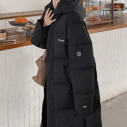 Warm Women's Down Filled Parka Jacket with Hood