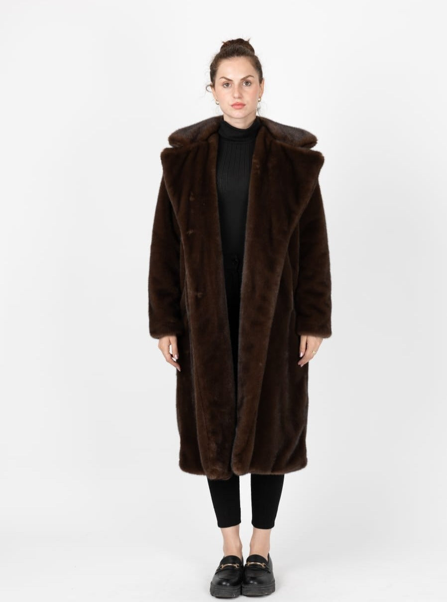 Luxurious Faux Fur Parka Coat for Women