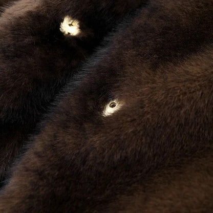 Luxurious Faux Fur Parka Coat for Women