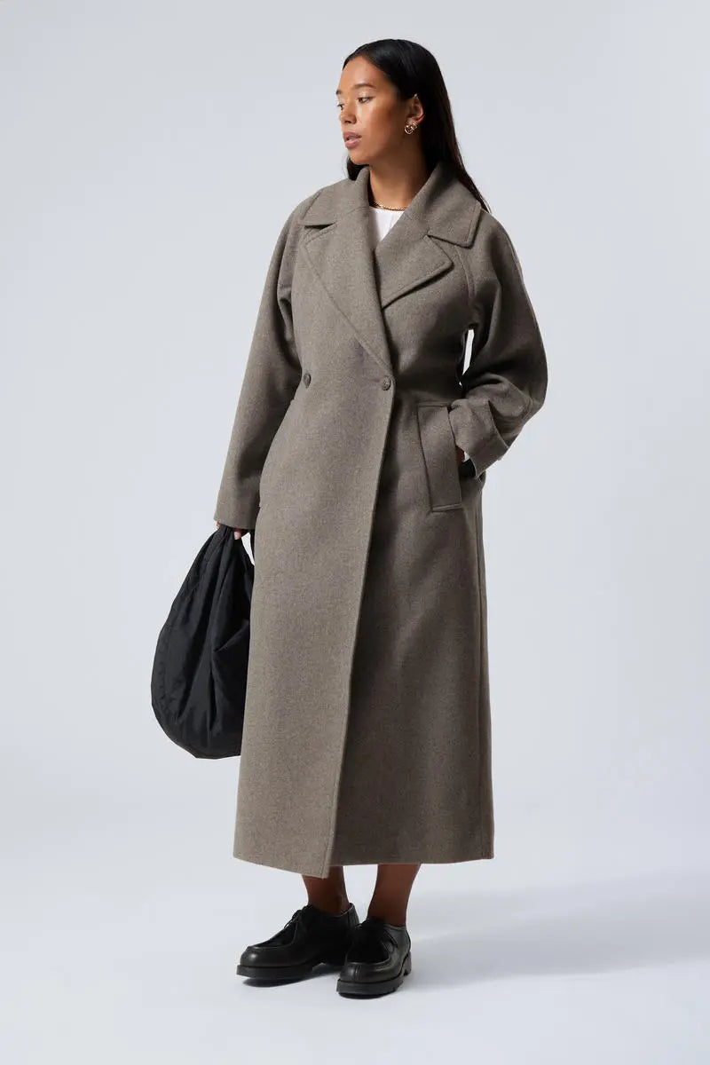 Classic Women's Button Front Trench Coat - Nocini