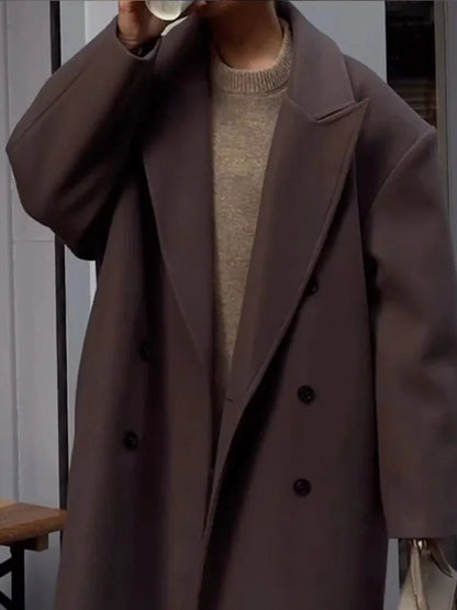 Ladies Classic Collar Button Coat