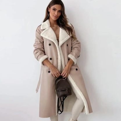 Ladies Classic Double Button Trench Coat