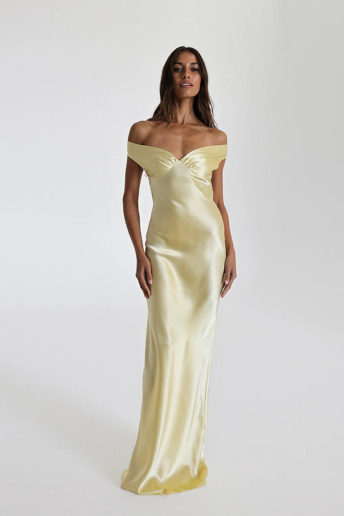 Elegant Ladies Long V Neck Dress - Nocini