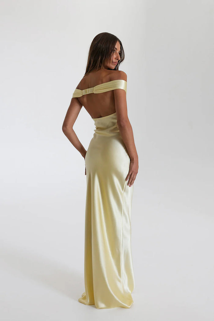 Elegant Ladies Long V Neck Dress