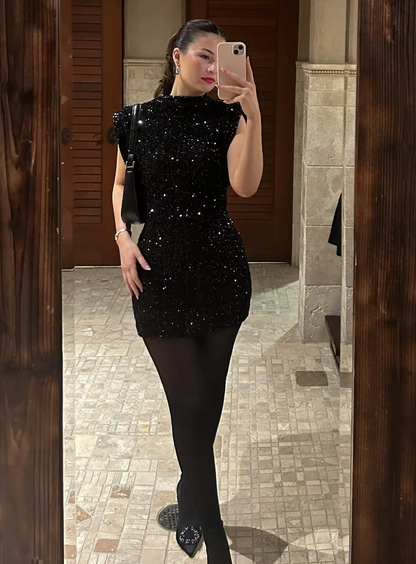 Sparkly Mini Party Dress for Women