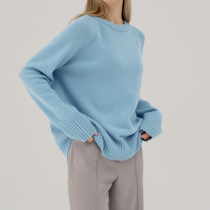 Comfy Women's Crew Neck Raglan Sweater