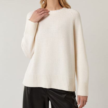 Comfy Women's Crew Neck Raglan Sweater