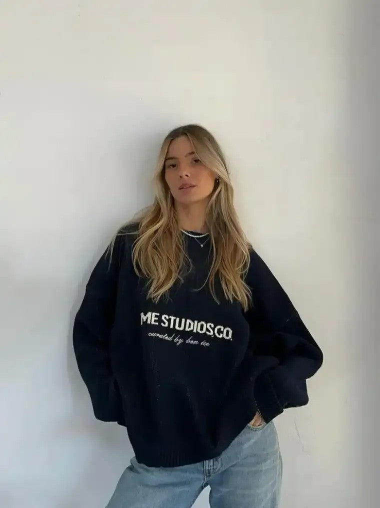 Classic Crew Neck Women's Long Sleeve Sweater