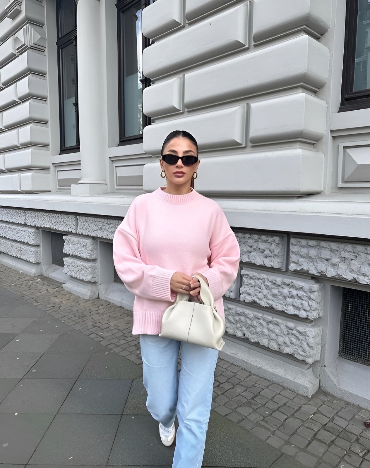 Classic Crew Neck Women's Long Sleeve Sweater