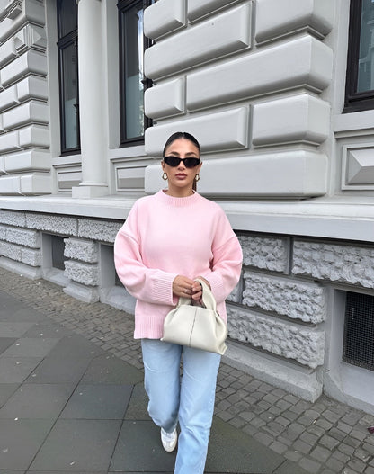 Classic Crew Neck Women's Long Sleeve Sweater