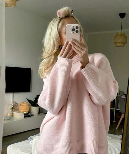 Classic Crew Neck Women's Long Sleeve Sweater