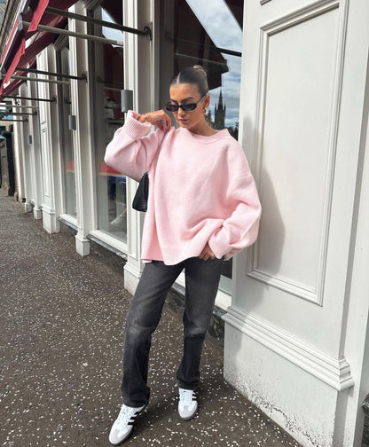 Classic Crew Neck Women's Long Sleeve Sweater