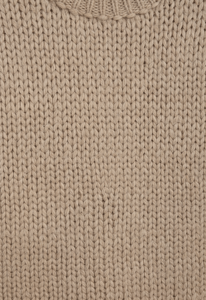 Warm Crew Neck Women's Knit Sweater