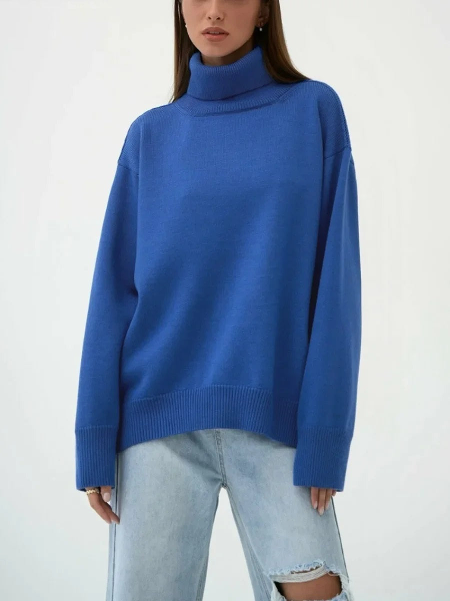 Ladies' High Neck Warm Winter Sweater