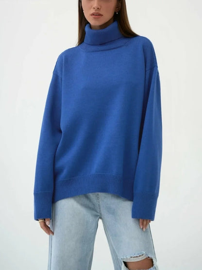 Ladies' High Neck Warm Winter Sweater