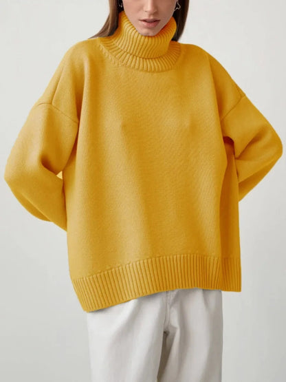 Ladies' High Neck Warm Winter Sweater