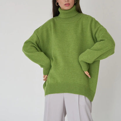 Ladies' High Neck Warm Winter Sweater