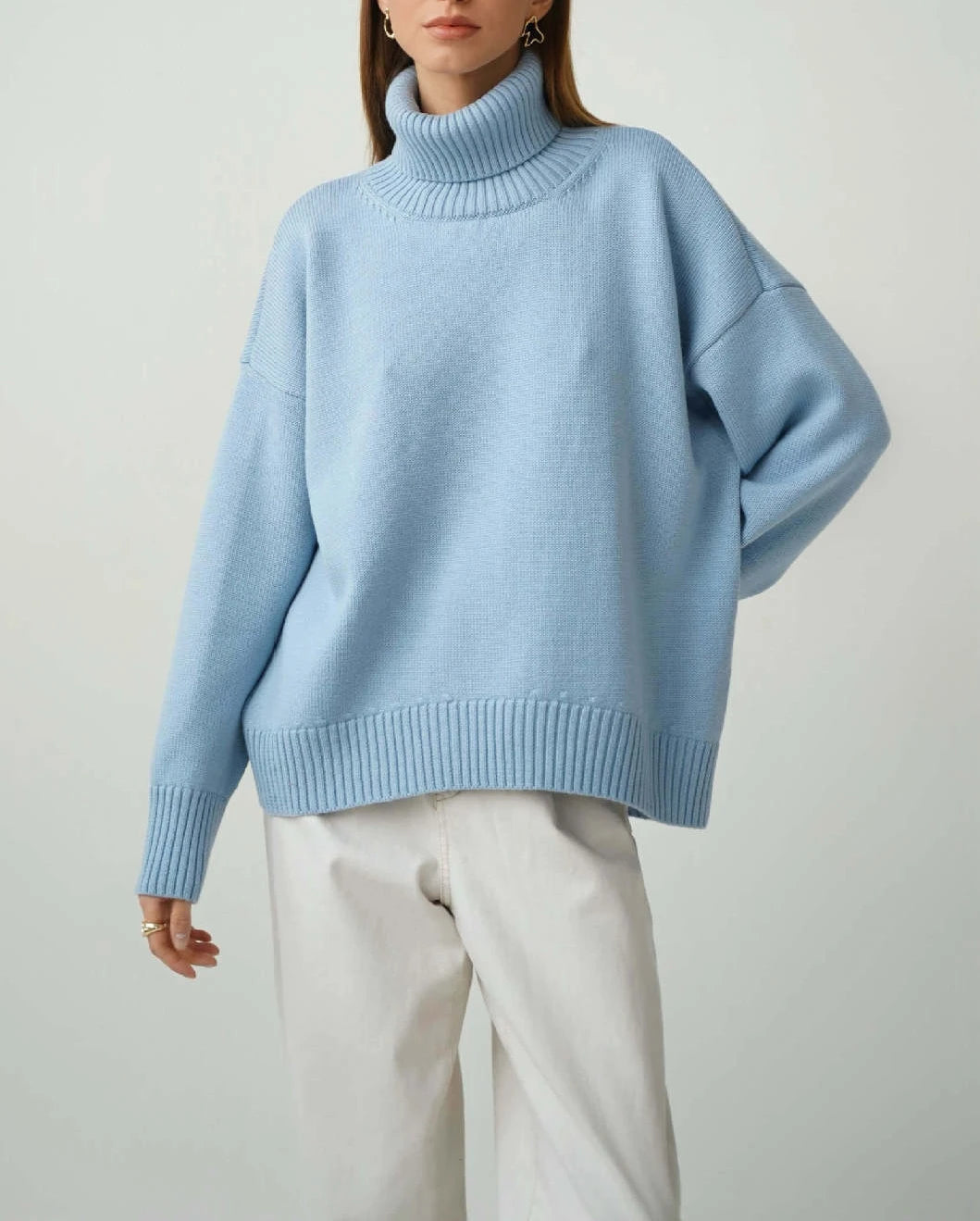 Ladies' High Neck Warm Winter Sweater