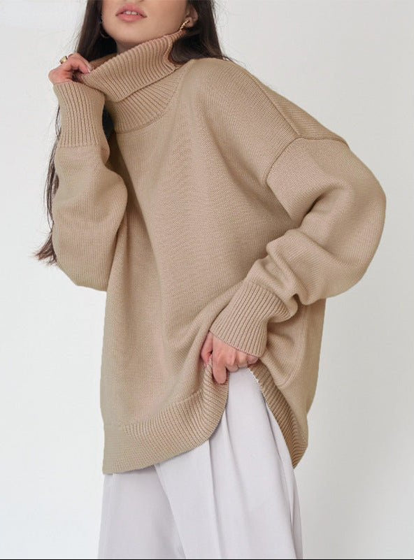 Ladies' High Neck Warm Winter Sweater